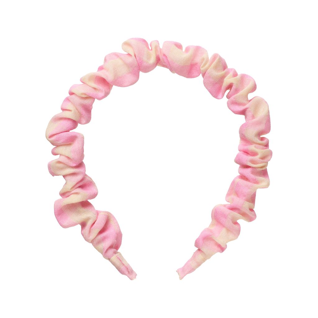 Rockahula Pink Gingham Ruffle Headband