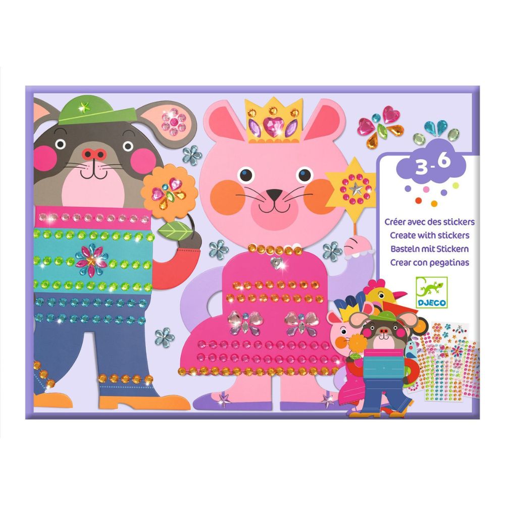 Djeco Create with Stickers - Sparkles