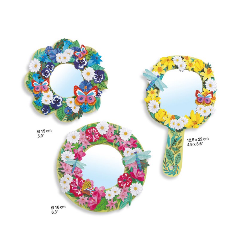 Djeco DIY Mirrors to Decorate - Pretty Flowers