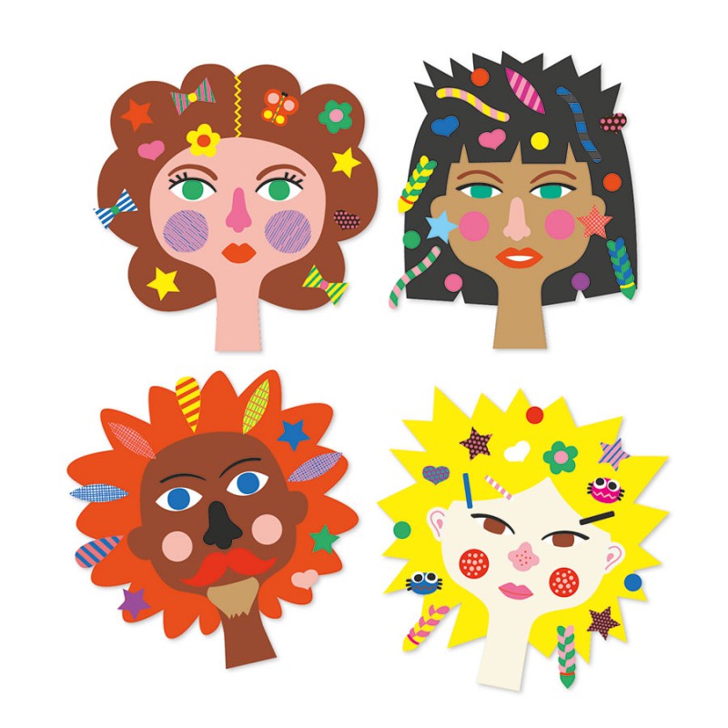 Djeco Arts & Crafts - Stickers Hairdresser