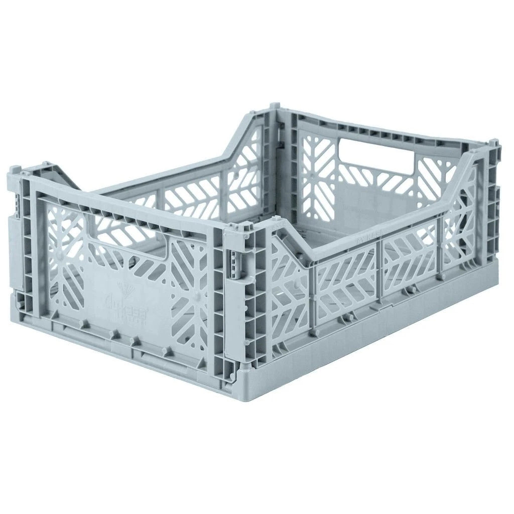 Foldable Crates Medium - Pale Blue