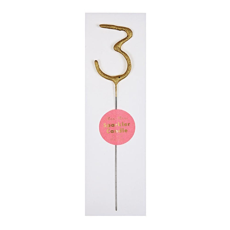 Gold Sparkler Candle - 3