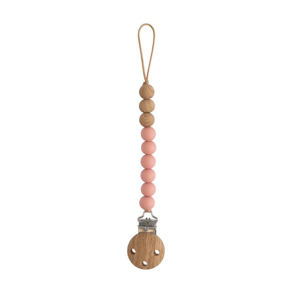 Mushie Pacifier Clip Eva - Powder