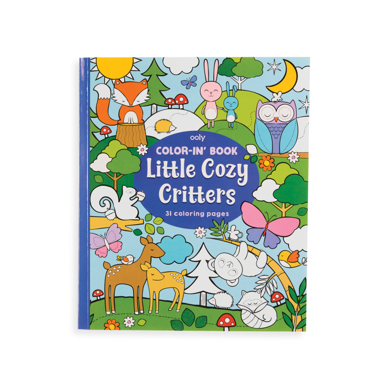 Color-in Book: Little Cozy Critters