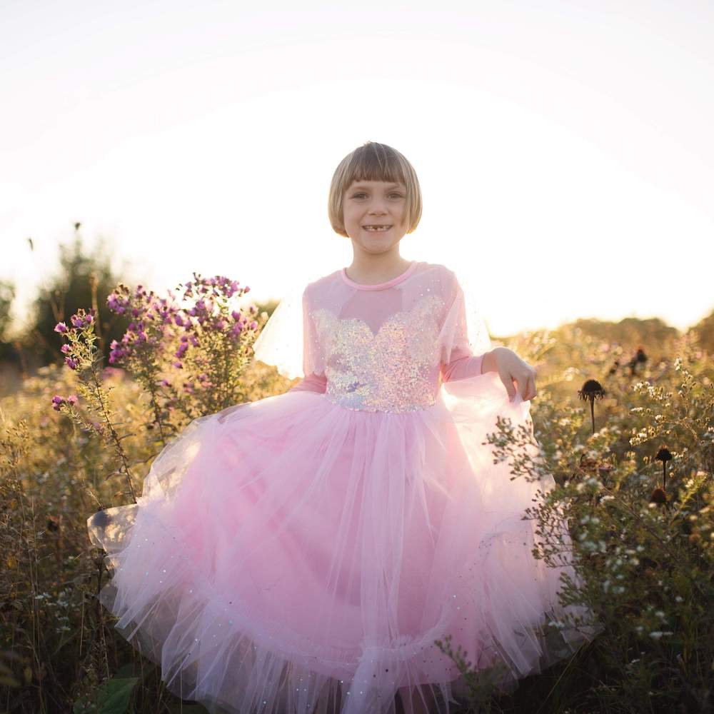 Elegant In Pink Dress 5-6 yrs
