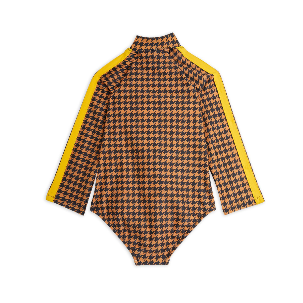 Mini Rodini Houndstooth UV LS Swimsuit