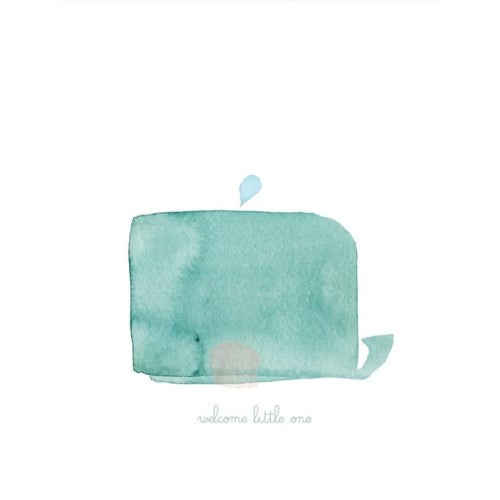 Welcome Little One Whale Card