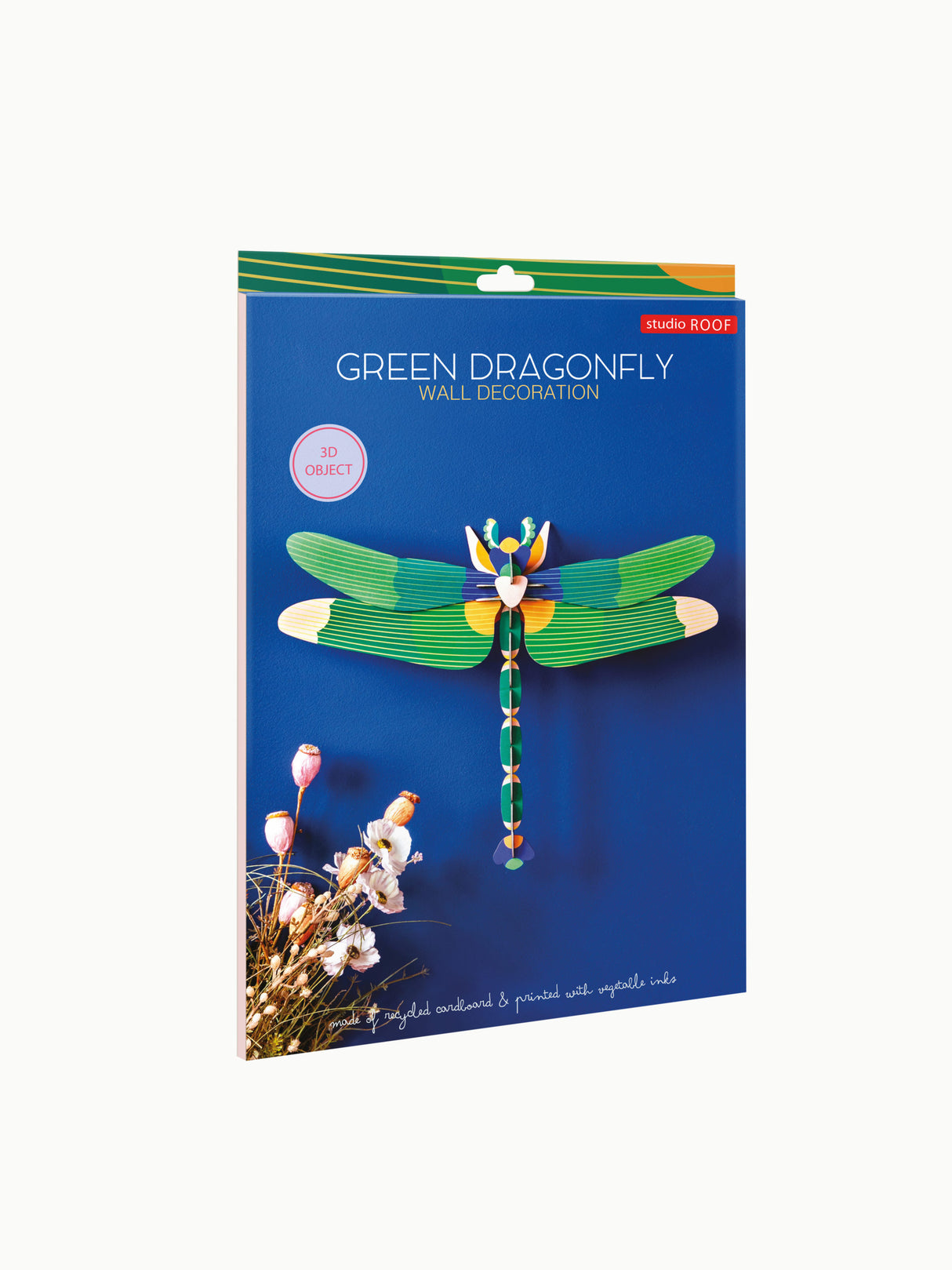 DIY 3D Wall Decoration - Giant Dragonfly Green
