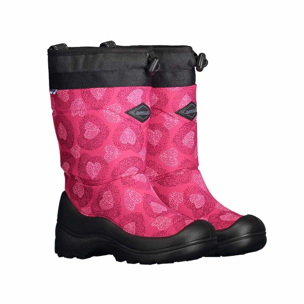 Kuoma SnowLock Winter Boot Pink Hearts