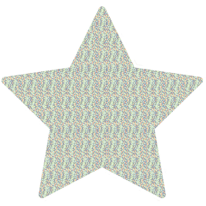 Vinyl Sticker - Etoile Multicolore Pop