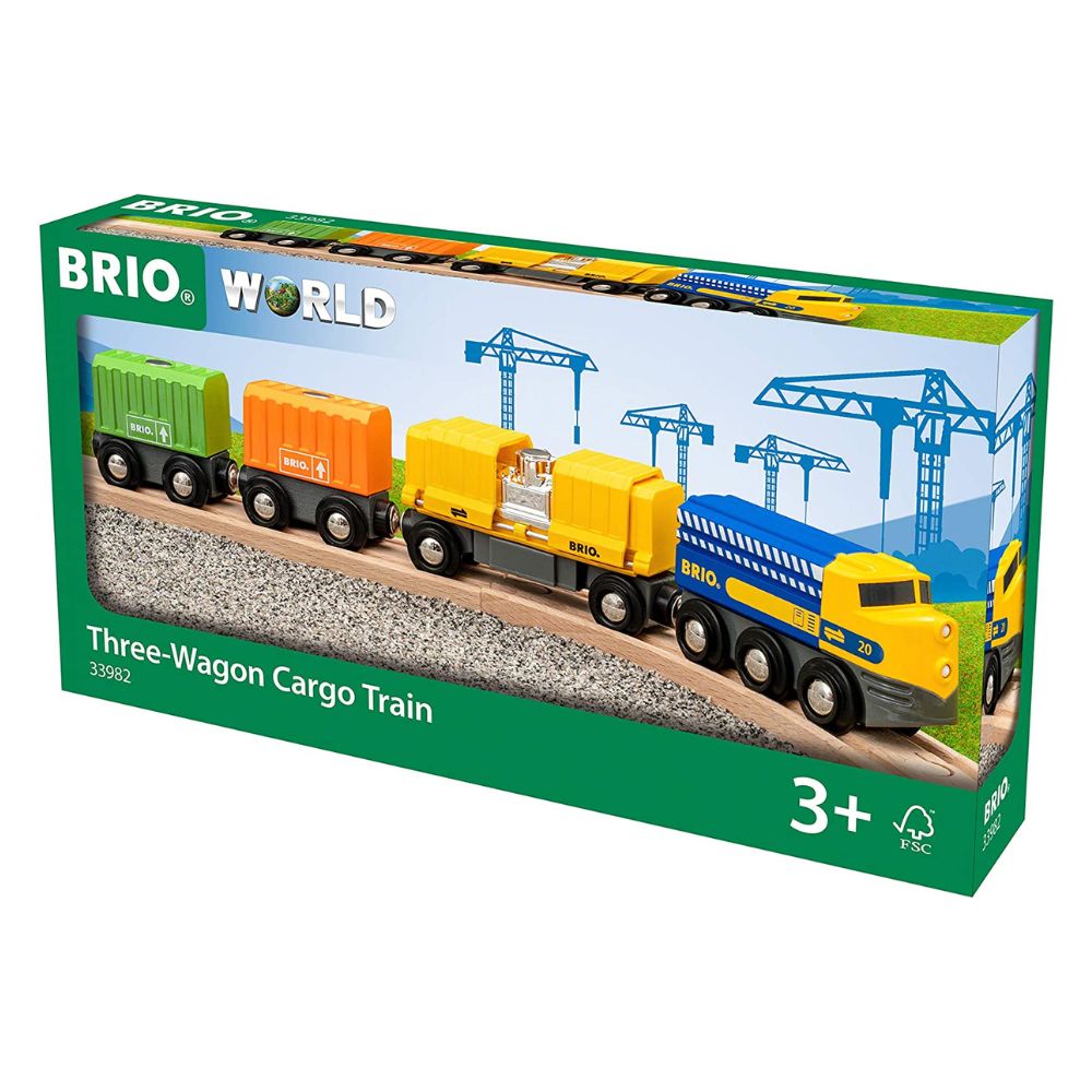 Brio Three Wagon Cargo Train