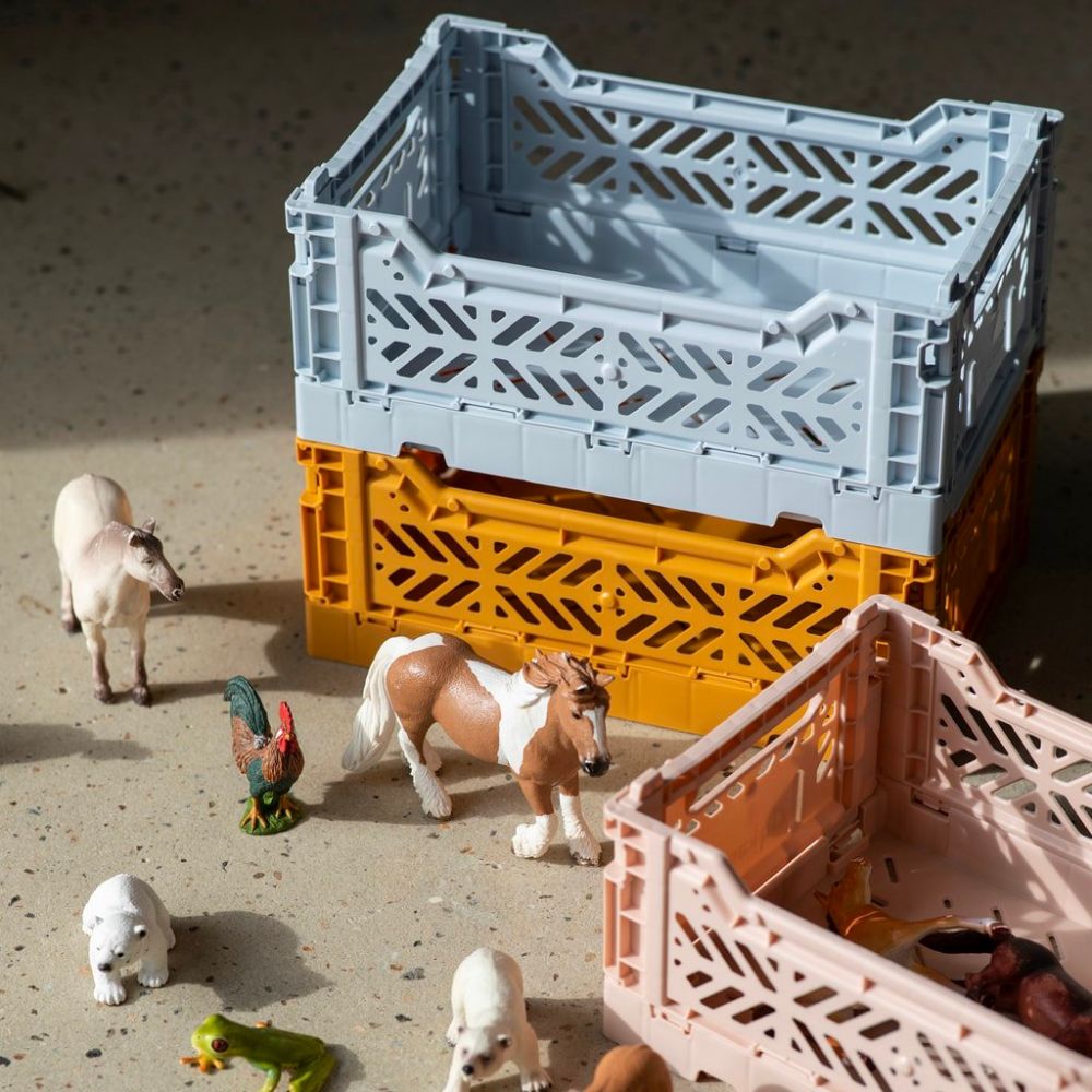 Aykasa Foldable Crates Small- Mustard