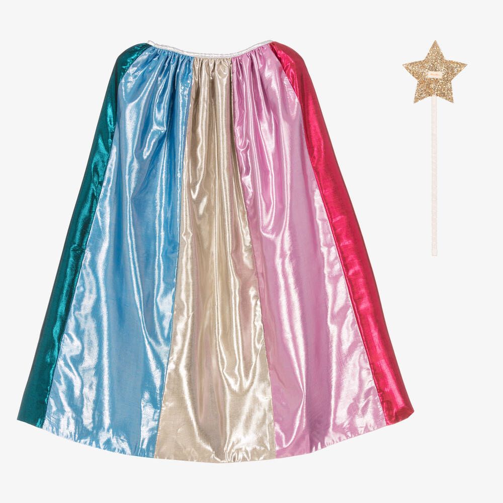 Meri Meri Metallic Rainbow Cape & Wand