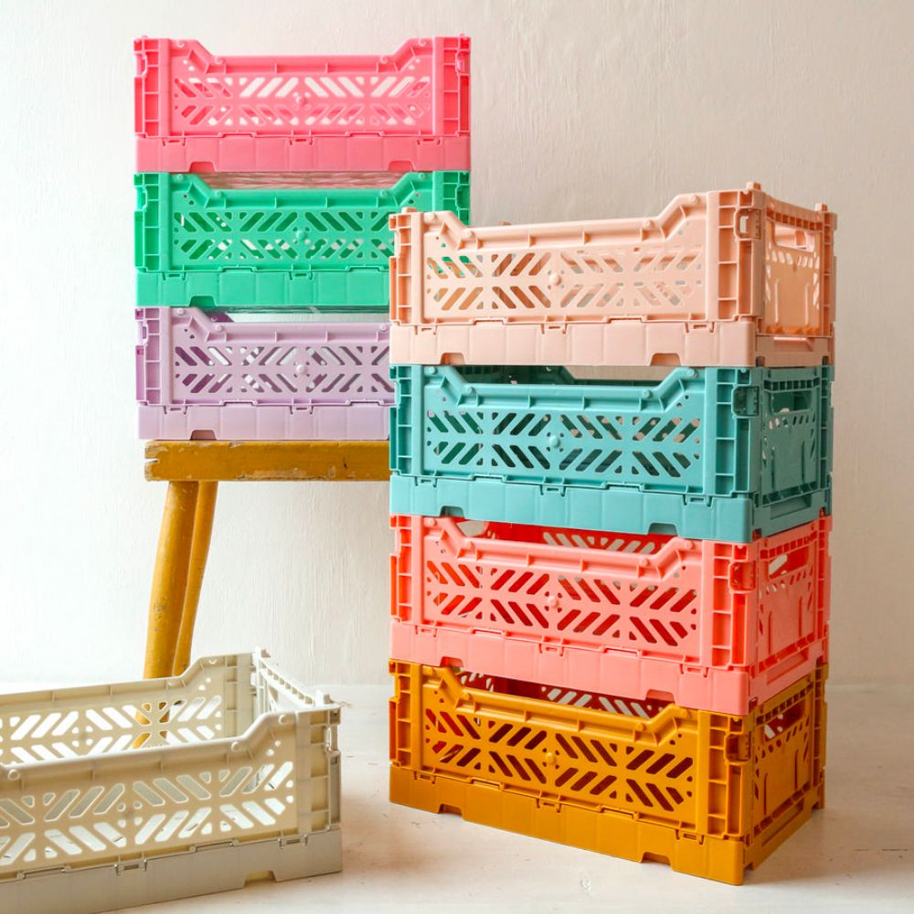 Aykasa Foldable Crates Small- Baby Pink