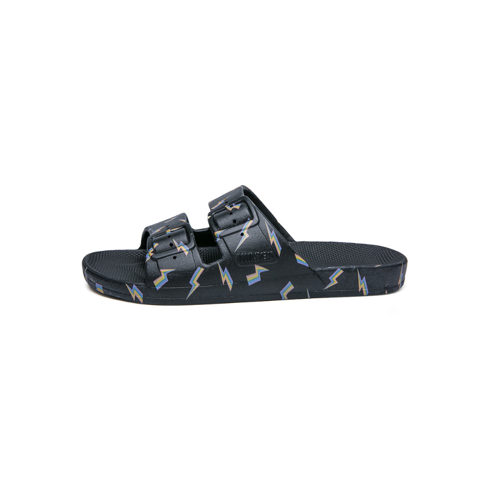 Freedom Moses Sandal Prints Bolt Black