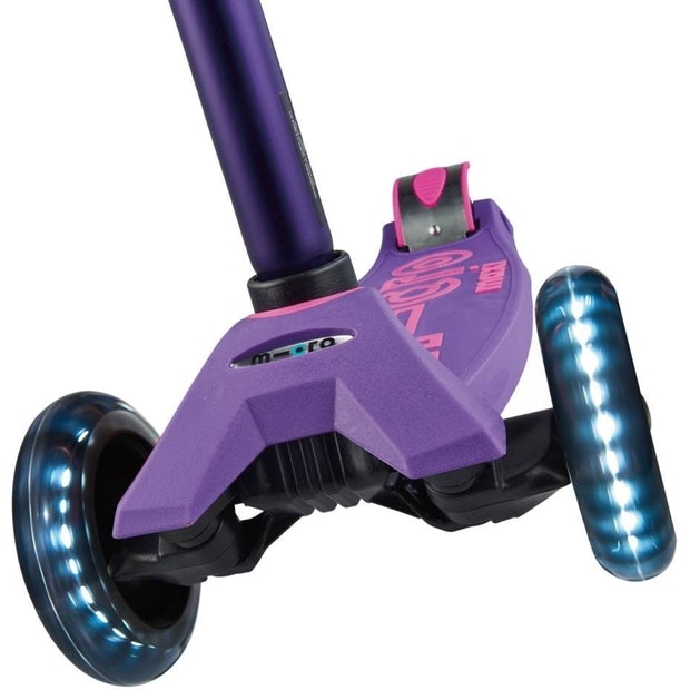 Maxi MICRO Deluxe LED Kickboard - Purple