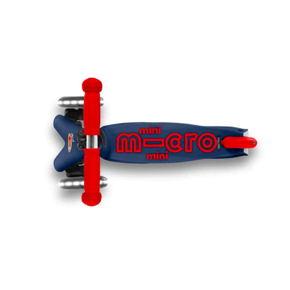 Mini MICRO Deluxe LED Kickboard - Navy