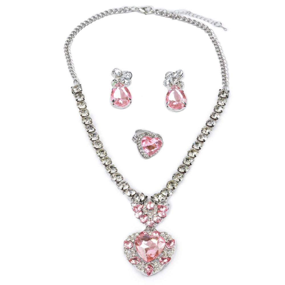 The Marilyn, Pink/Silver, 4pc Set