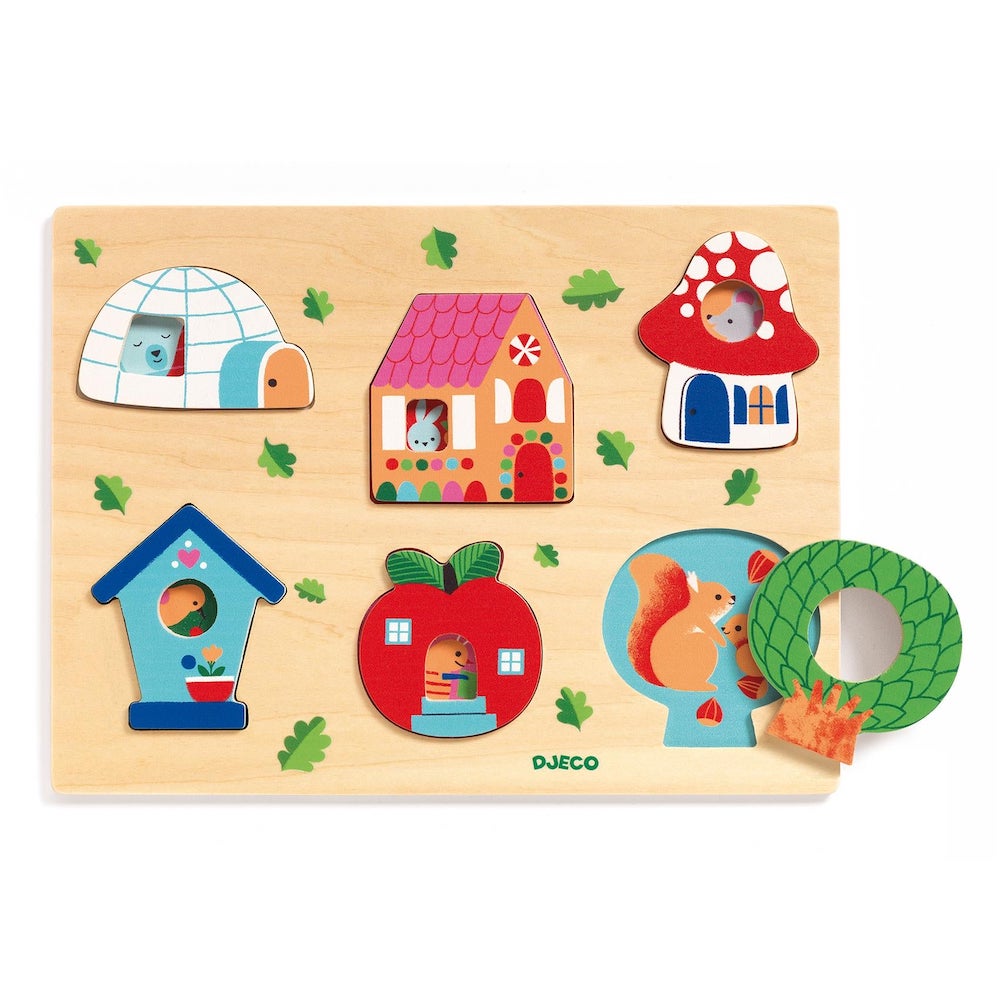 Djeco Wooden Puzzle - Coucou House