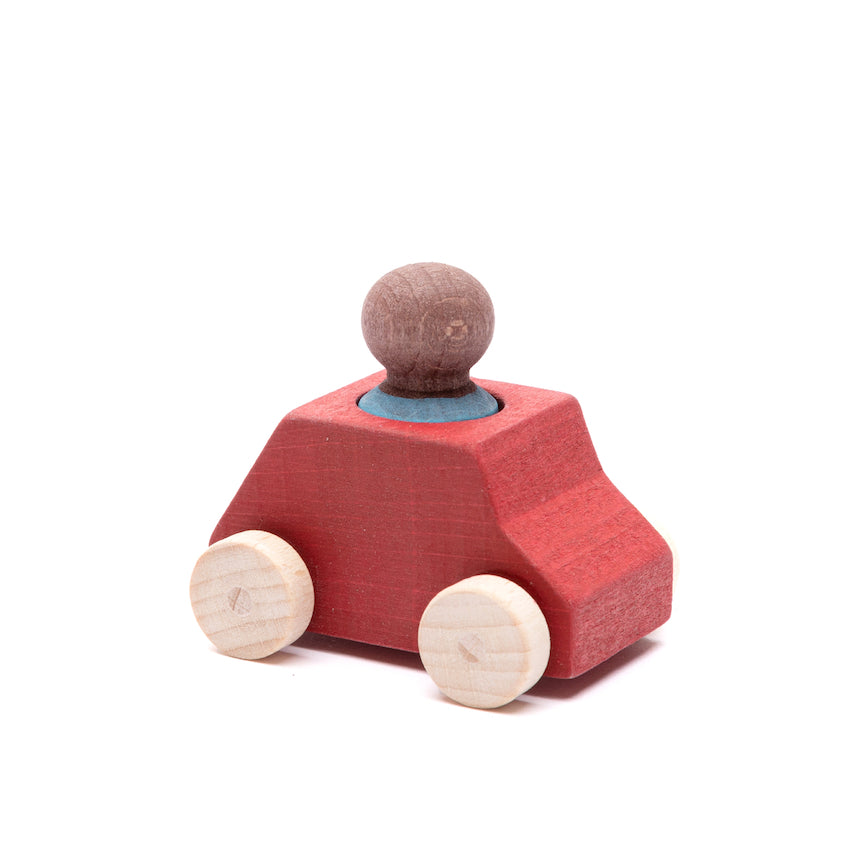 Lubulona Car Red with Turquoise Figure