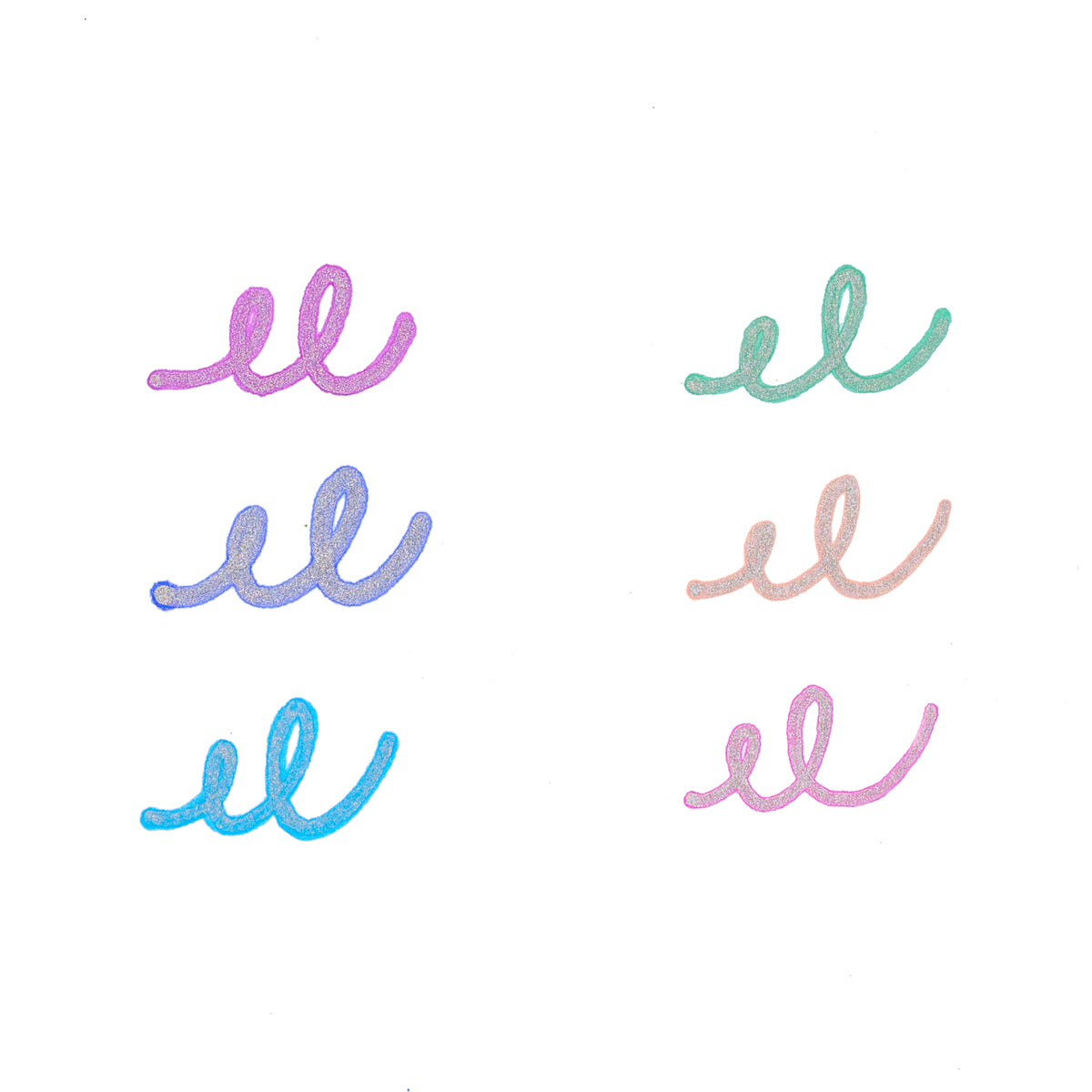 Silver Linings Outline Markers, set of 6