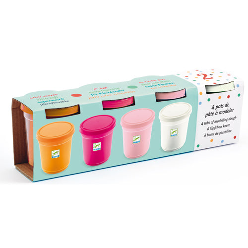Djeco Arts & Crafts - Modelling Clay 4 Tubs Sweet
