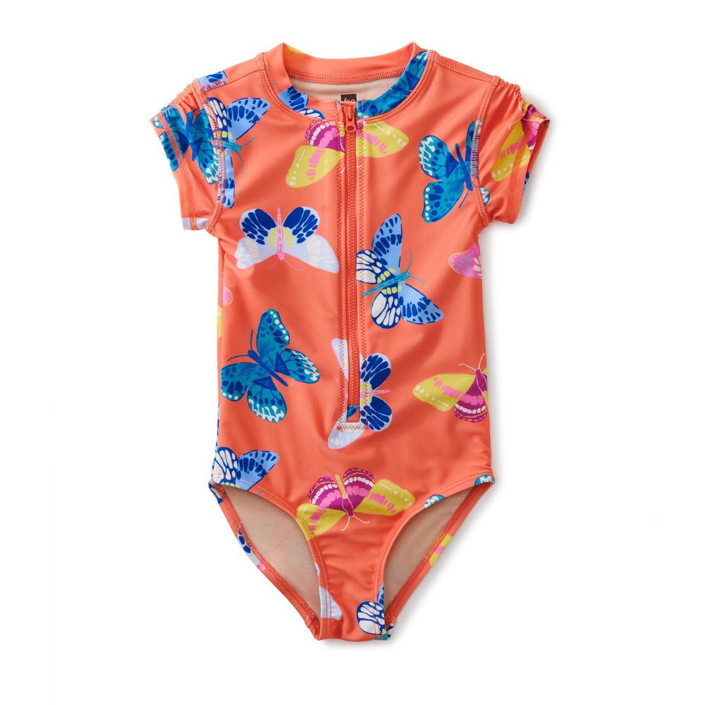Tea Rash Guard One-Piece Swimsuit BG