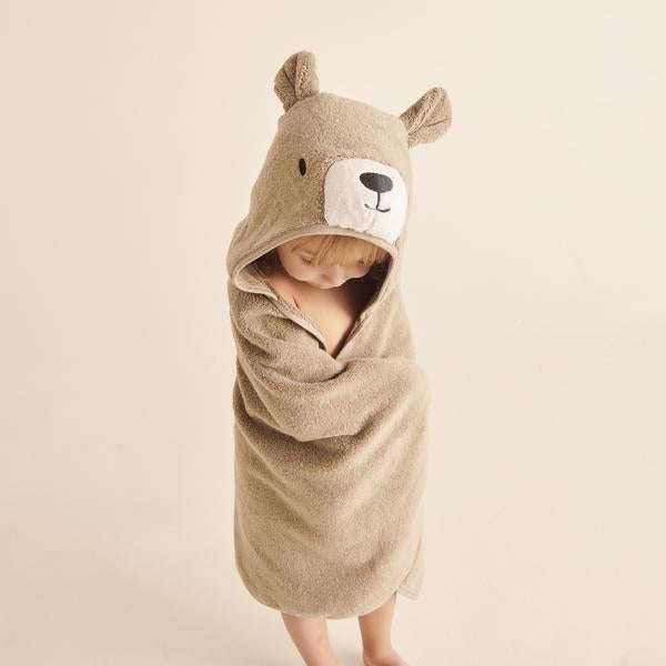 Mori Bear Hooded Toddler Towel