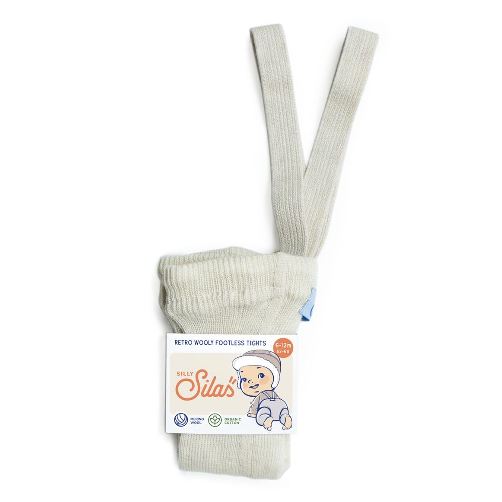 Silly Silas Wooly Warmy Footless Tights Cream Blend