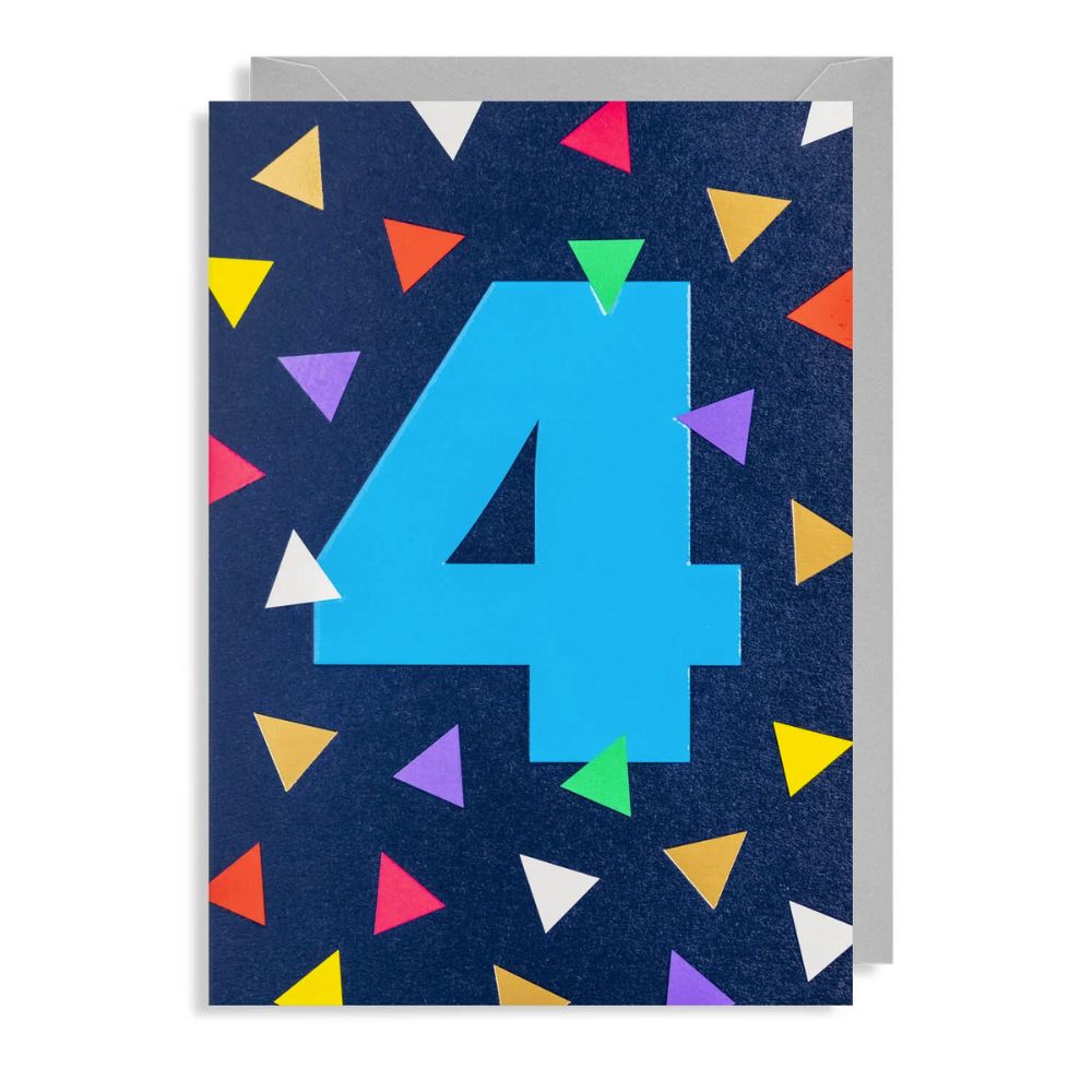 Number 4 Card