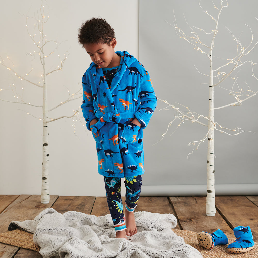Hatley Sleepy Dinos Fleece Robe