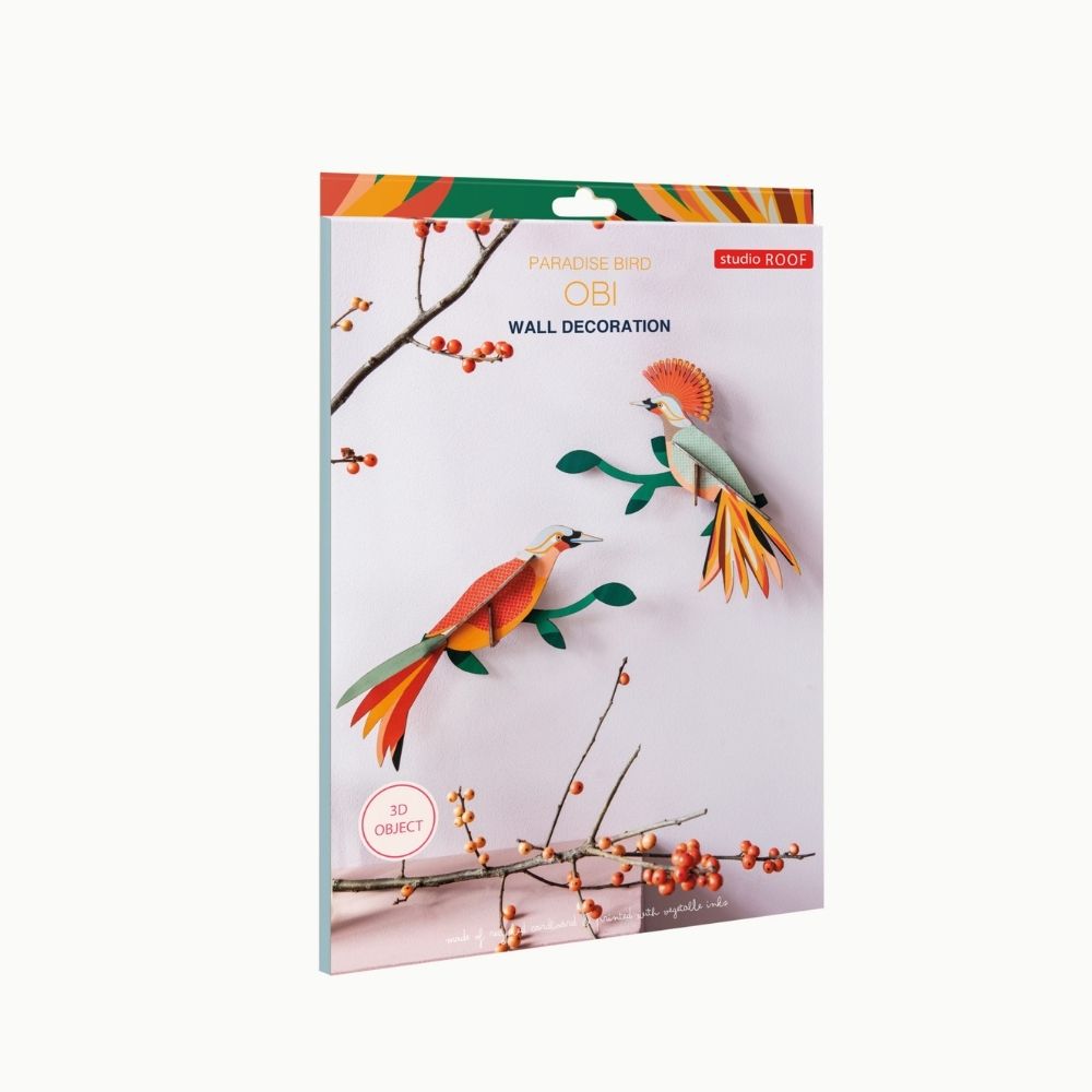 DIY 3D Wall Decoration- Paradise Bird Obi