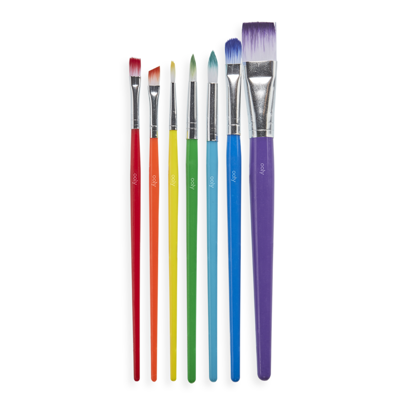 Ooly Lil' Paint Brushes - Set of 7
