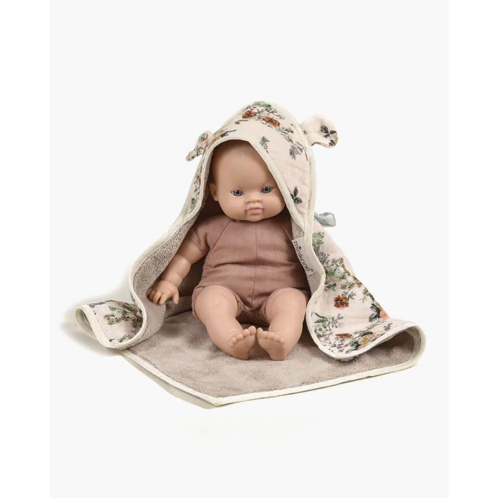 Minikane Babies Collection 28cm- Bath Cape with Poetic Cotton Ears