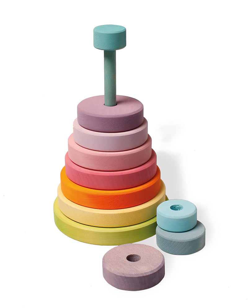 Grimms Stacking Conical Tower Large - Pastel