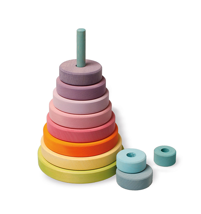 Grimms Stacking Conical Tower Large - Pastel