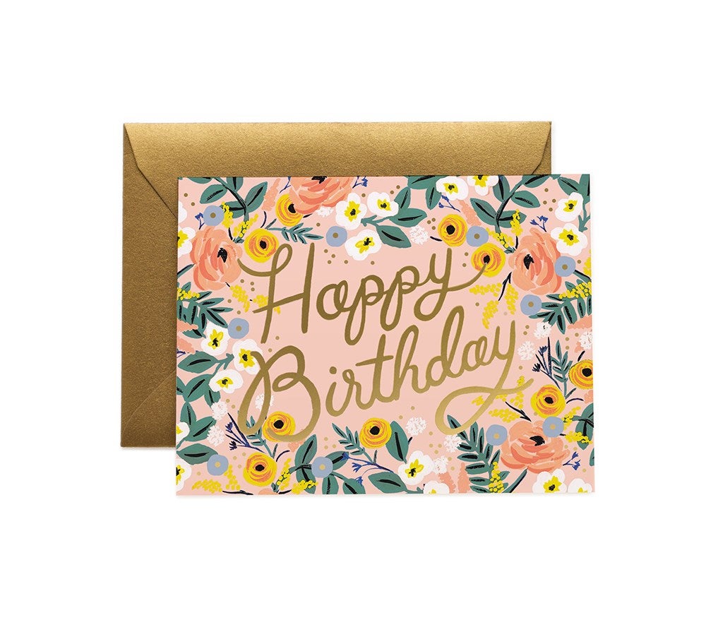 Rose Birthday Card