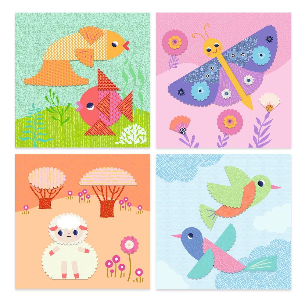 Djeco Collages Crinkle Cutting