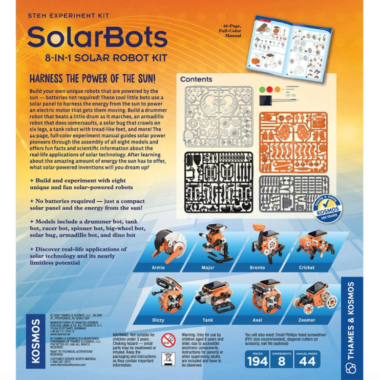 Solarbots- 8-in-1 Solar Robot Kit
