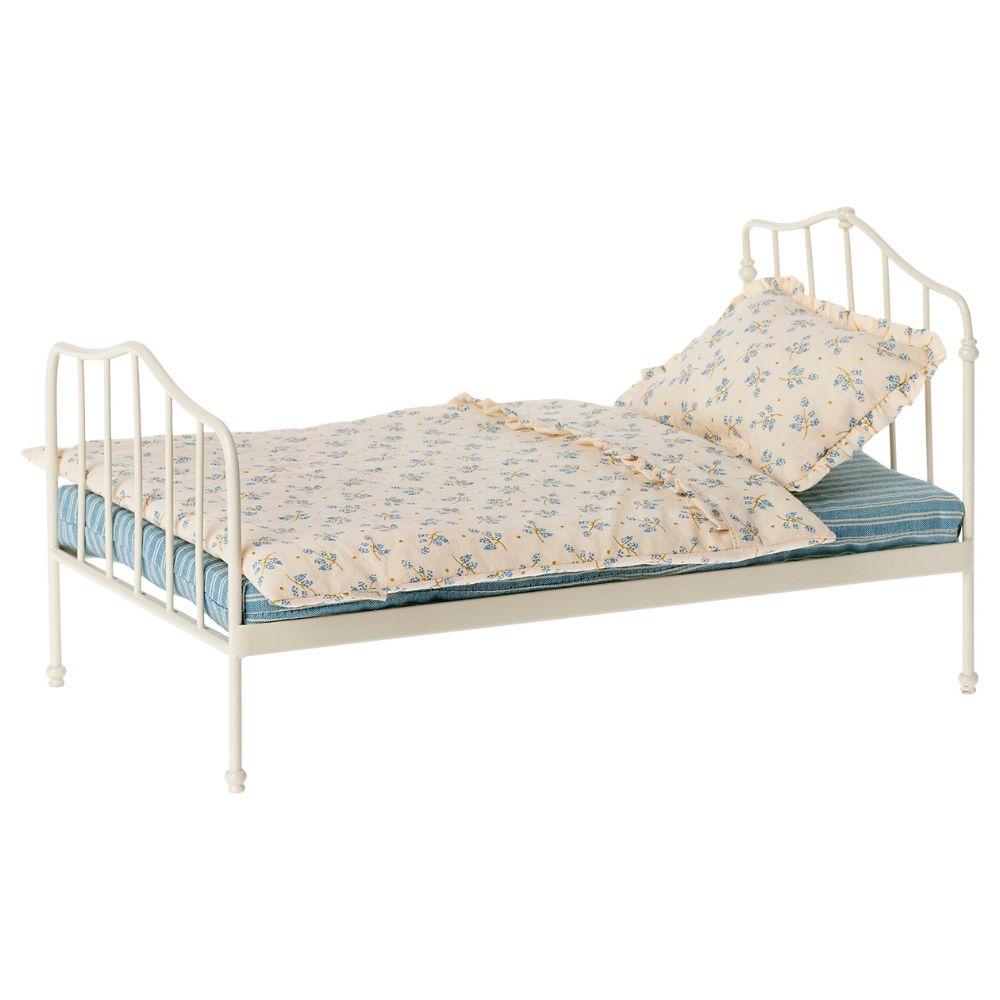 Maileg Miniature Bed Mini - Blue