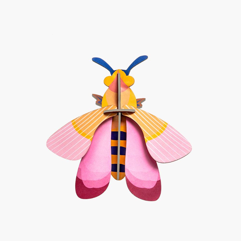 DIY 3D Wall Decoration - Pink Bee, small