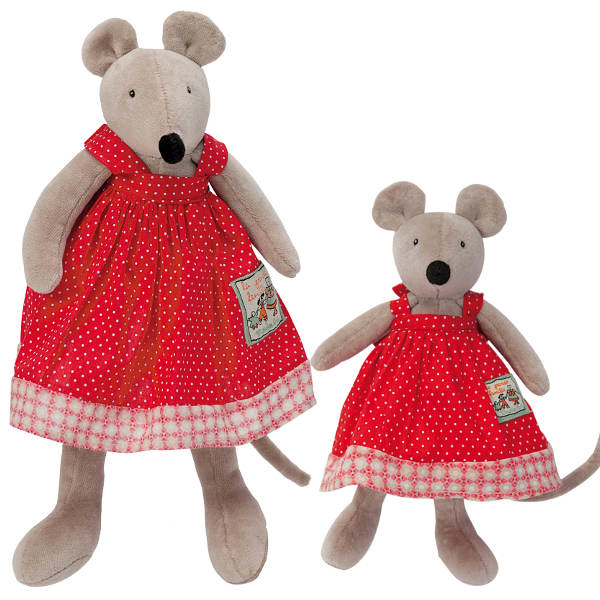 Moulin Roty Grande Famille- Nini Mouse Soft Toy (50cm)