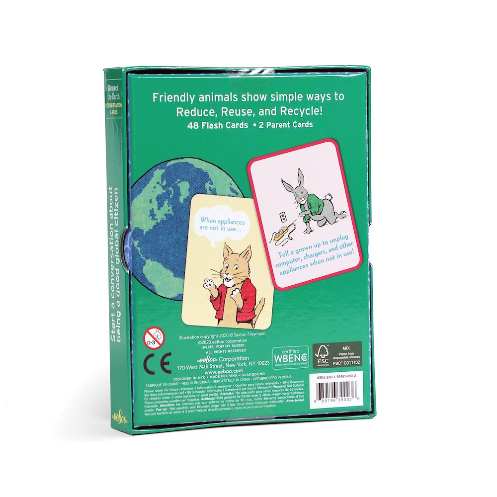 eeBoo Flash Cards- Respect The Earth
