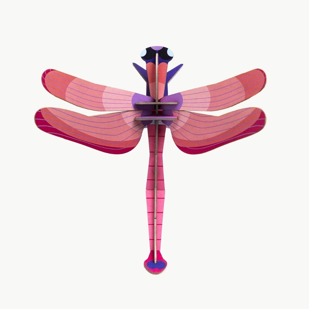DIY 3D Wall Decoration- Ruby Dragonfly, small