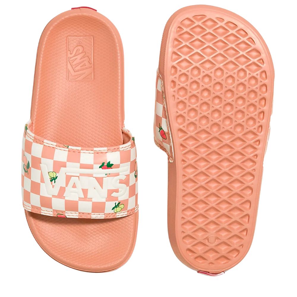 Vans Kids La Costa Slide-On Fruit Checkerboard Sunbaked