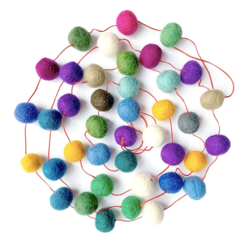 Felt Ball Garland