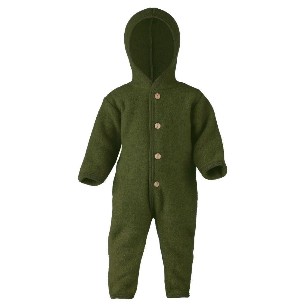 Engel Hooded Overall With Buttons and Cuffs Reed