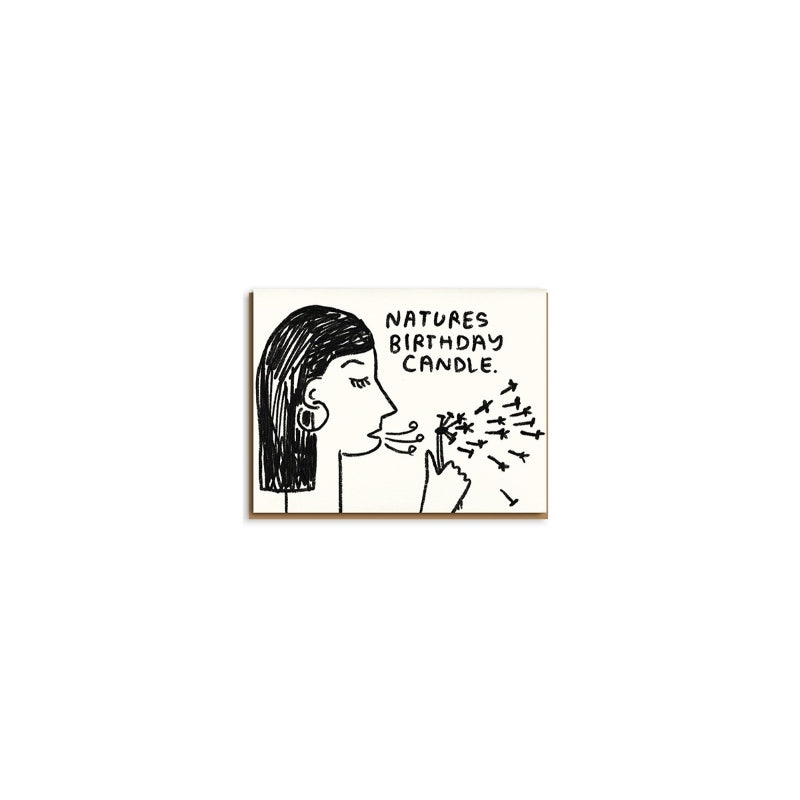 Nature's Birthday Candle Card