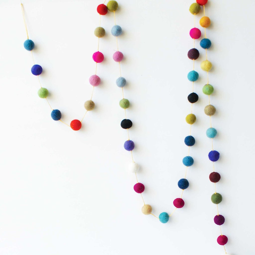 Felt Ball Garland