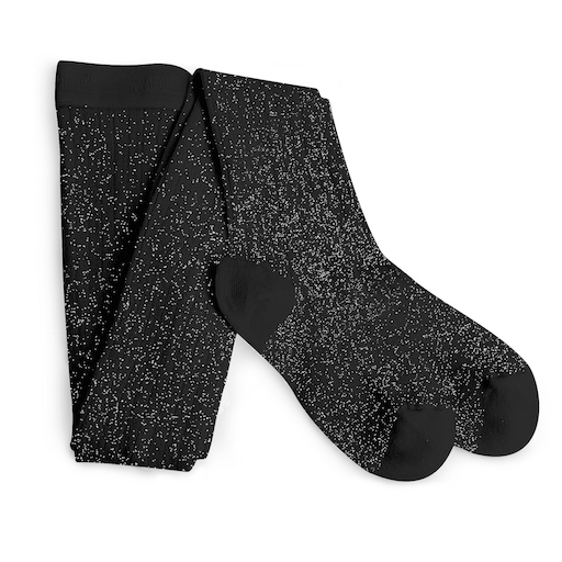 Collegien Amélie Brilliant Tights Noir de Charbon